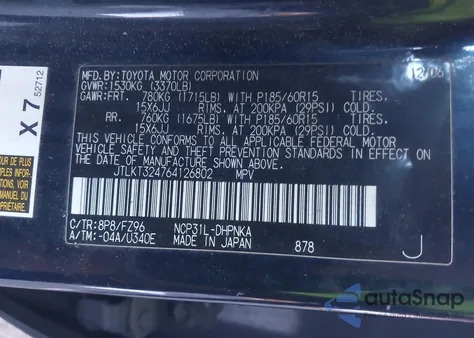 2006 Scion Xb from USA, damaged, VIN JTLKT324764126802